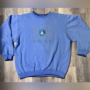 Disney Mickey Mouse Blue Crewneck Sweater Vintage